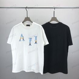 T-shirt Graphic Printed T Shirt Mens Women Short Sleeve Colourful Letter Tshirt Designer tshirts Man Woman Tee