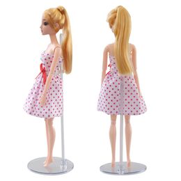 5pcs/10pcs Clear Dolls Display Stand Transparent Support Figure Holder Children Toys Accessories Fit For 1/6 Dolls Model Stand