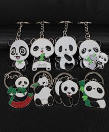 Lovely Panda Keychain Keyring Backpack Pendant Whole Key Holder Cheap Wedding Promotion Gift8455299