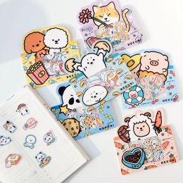 1 pack Korean Import Nekoni Original Animals Illustrations Style Stickers Scrapbooking Diy Stationery Sticker