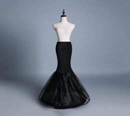 Whole Mermaid Crinoline Petticoats Plus Size Sexy Black Bridal Hoop Skirt High Quality Ruffle Wedding Accessories8391996