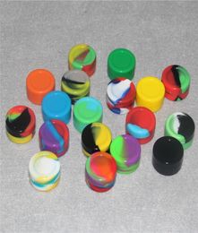 100pcs Reusable 5ml boxes silicone oil containers for Ecig atomizer silicon jars dab wax container mini rigs DHL4439517