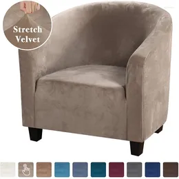 Chair Covers Sretch Elastic Single Sofa Velvet Armchair Seat Cover Protector Stretch Bar Slipcovers For Home Decor Living Room