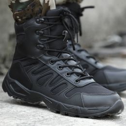 Boots Men's Boots Hiking Shoes Men Brand Military Super Light Combat Boots Special Force Tactical Desert Ankle Boots Botas Masculina
