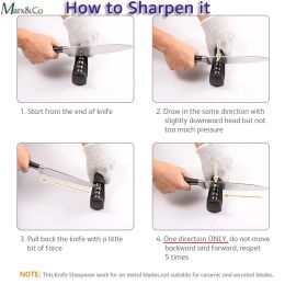 Knife Sharpener 3 stages Kitchen Knife Sharpening Stone Grinder Whetstone Ceramic Tungsten Diamond Sharpener Accessories Tool