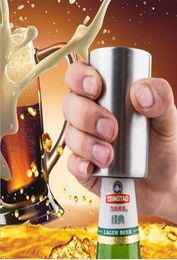 Bar accessory ktv use automatic stainless steel beer bottle opener with magnet cap catcher8397428