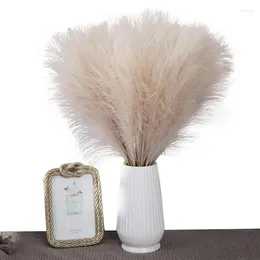 Decorative Flowers Pampas Grass Tall Artificial Fake Flower Boho Decor Fluffy Reed Bouquet Dried Arrangements