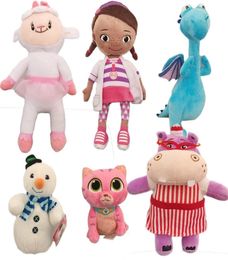 Doc Plush ToysDottie girl Lambie sheep Dragon Cat Hippo Soft Baby doll for Kids gift 2012097967242