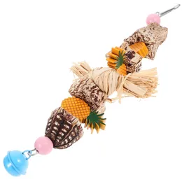 Other Bird Supplies Toy Parrot Chew Pet Chewing Natural Biting Cage Bite Hanging Parakeet Funny