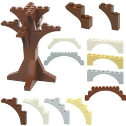 MOC Arch 1x5x4 Tree Branches Curved Bricks Compatible 2339 14395 3307 Bridge Door Castle Accessories Building Blocks Kid Toys