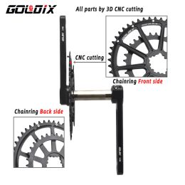 GOLDIX GXP Road Bike Crankset All CNC Cutting 50 34T/52 36T/52 42T/53 39T Double Chainring for road bike fold bike Crank parts
