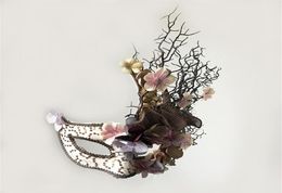 Fine Venetian Broadway Floral Tree Branches Antler Mask Masquerade Christmas Makeup Party Fancy Dress Makes Accessories 2009295218085