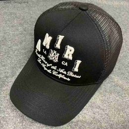 Ball Caps Ami hat 3D letters designer 2024 summer mesh hat for boys and girls universal fashion baseball cap Y240409