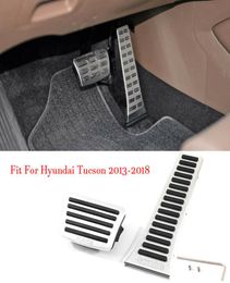 Car Alloy Accelerator Gas Brake Footrest Pedal Plate Pad Cover For Hyundai Tucson 201320185164702