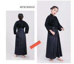 New Teenager Japanese Kendo Uniforms boys Martial Arts Clothing girls Kendo Aikido Hapkido Arts children Keikogi and Hakama Suit