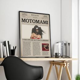 Rosalia Music Album Poster Motomami Pop Singer Cover Picture For Room Living Bar Canvas Print Art Home Wall Decor Aesthetic Gift