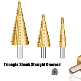 4-12 4-20 4-32 MM HSS Titanium Coated Step Drill Bit Drilling Power Tools for Metal High Speed Steel Wood Hole Cutter Cone Drill