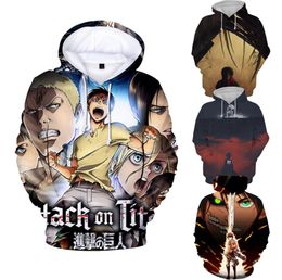Attack on Titan Hoodie Men Hoodies 3D Realistic Sweatshirt Fancy Anime Girl Sweater Hooded Pullover Chic Jumper Outwear Family Gif2935981