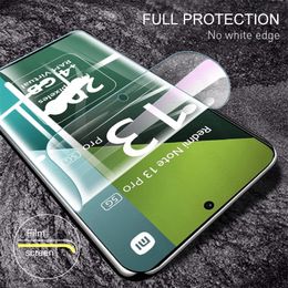 4PCS 30000D Curved Hydrogel Film Screen Protector For Redmi Note 13 Pro 5G Not Glass On Redmy Note13 4G Not 13 Pro+ Pro Plus 5G