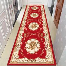 Household Long Corridor Carpet European Style Entrance Hall Floor Mats Carpet Living Room Hotel Stairs Large Area Rugs