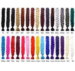 Synthetic Braiding Hair Extensions 82Inch unFolded 165gPcs Long Jumbo Braids Crochet Hair Extensions More colors9146197