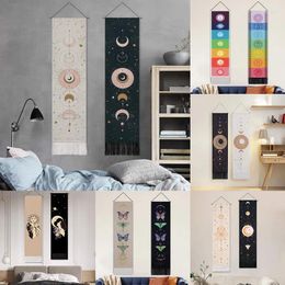 Tapestries R Cycle Bohemian Tassels Tapestry Home Decor Moon Wall Decoration Long Hanging Homestay Macrame