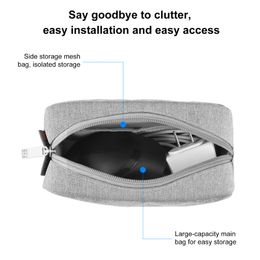 HAWEEL Portable Gadget Digital Storage Bag Travel Wires Charger Power Bank Mouse Pouch USB Cable Earphone Charge Pal Organiser