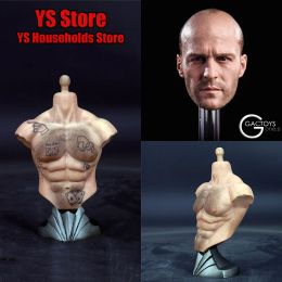 2 Styles VIVID VT001 GC023 1/6 Scale European Male Soldier Tough Guy Bald Movie Star Head Sculpt Model for 12" Figure Body