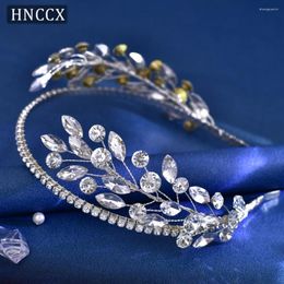 Hair Clips HNCCX Rhinestone Bridal Headband Woman Headpiece Wedding Accessories Bride Tiara Pageant Headdresses CP531