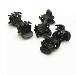 WholeFashion Designer Black Plastic Mini Hair Clips Hairpin Cliper Clamp With Pattern For Women6720658