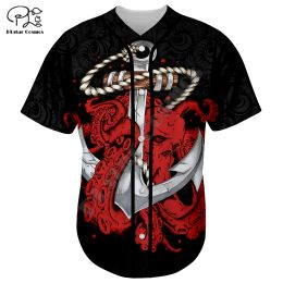 Cosplay Reaper Ghost Gothic Skull Satan Baphomet Devil Retro Tattoo 3DPrint Unisex Summer Baseball Shirts Jersey Short Sleeves 3