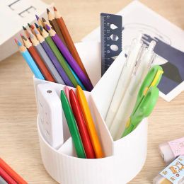 Makeup Brush Holder Pen Holder for Desk Versatile Pen Organiser with Multiple Compartments for Office Home School Efficient