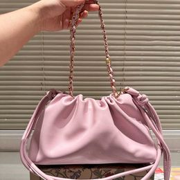 2 Size Dumpling Bags Leather Handbag Designer Handbags Women Squeeze Crossbody Purse Handle Bag Lady Cute Cloud Shoulder Tote Bag 240409