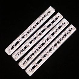 4pcs /set Russian Letters Kitchen Fondant Plastic Alphabet Letter Number Mold Cake Decorating Tools Set Baking Cookie Cutter TB