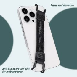 Mobile Phone One Hand Strap Holder Grip Adjustable 2023 Elastic Hook Band for Smartphone & Tablet Durable Anti-slip Phone Belt