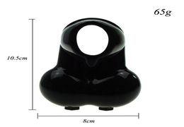 2019 Silicone Testicle Pouch Squeezer Testicle Bag Sack Scrotum Bondage Gear Bag Erection Enhancer Black Clear Colour New Design Se6131608