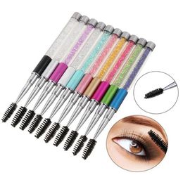 Makeup Brushes Extension Grafting Tools Lash Curling Rhinestone Handle Eyelash Spiral Wands Eyebrow Comb Mascara Applicator8059244