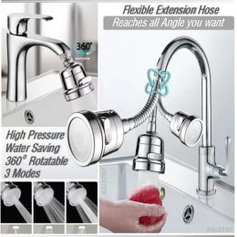 360 Degree Swivel Kitchen Faucet Aerator Adjustable 3 Modes Sprayer Philtre Diffuser Water Saving Nozzle Bath Faucet Connector