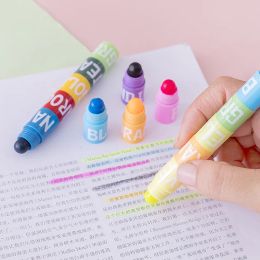6/12 Colours Splice Mini Bible Highlighters Vintage Candy Colours Pastel Gel Highlighters Gel Highlighters Dry Highlighter Markers