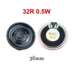 YuXi 1 Piece New Ultra-thin 32 Ohms 0.5 Watt 0.5W 32R Loud Speaker Diameter 23mm 28mm 36mm 40mm 50mm 57mm Horn Loudspeaker