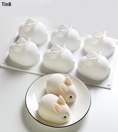 3D Rabbit Easter Bunny Silicone Mold Mousse Dessert Mold Cake Decorating Tools Jelly Baking Candy Chocolate Ice Cream Mould 2102256331587