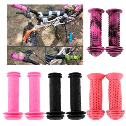 1 Pair Bicycle Handlebar Grips Children Bike Tricycle Scooter Anti Slip Rubber Hand Grips Comfortable & Durable