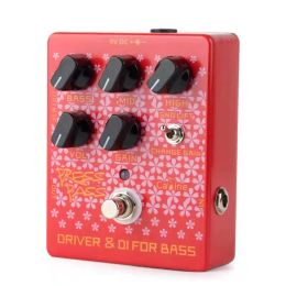 Caline CP-59 Bass Driver + DI Effects Pedal Bass Amp DI Classic Tube Electric Bass Parts & Accessories with True Bypass Design