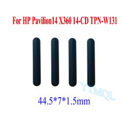 Skins 24PCS NEW Black DIY Laptop Rubber Pad For HP Pavilion14 X360 14CD TPNW131 44.5x7x1.5mm Lower Cover Foot Pad With DoubleSided