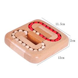 Rotating Magic Bean Fingertip Toy Wood Puzzles For Adults Kids IQ Games Juguetes Y Aficiones Rompicapo Bambini