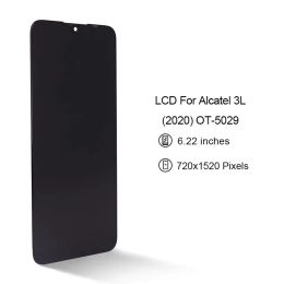 6,22 "Novo para Alcatel 3L 2020 5029 5029y 5029e 5029D OT-5029D 5029U OT5029 LCD Display Touch Screen Digitizer Substitua