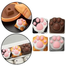 Keyboards Cute Silicone Cat Paw Gaming Mechanical Keyboard Keycap DIY Custom for Cherry MX Switches