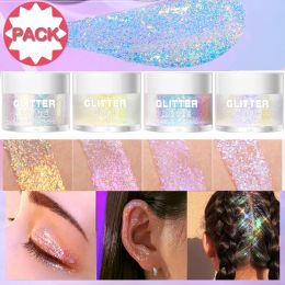 Face Glitter Bar Makeup Glitter Eyeshadow Festivals Glitter Gel For The Face Eye Lip Hair Body Glitter Shining 3 Colors Set