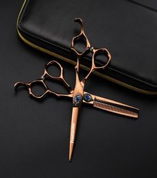 Hair Scissors Professional Feather Gem 6inch Cutting Hairdressing Thinning Shear Barber For2529105