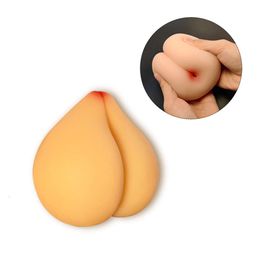 Decompression Peach Male Masturbation Toys Real Pocket Vagina for Men Breast-like Soft Cup Adult sexy